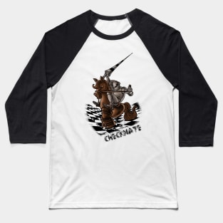 Horsepower Checkmate: Equestrian Excellence Unleashed Baseball T-Shirt